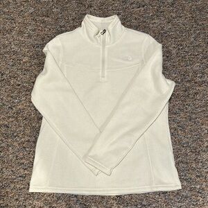 Women’s North Face Quarter Zip Fleece XL, winter white